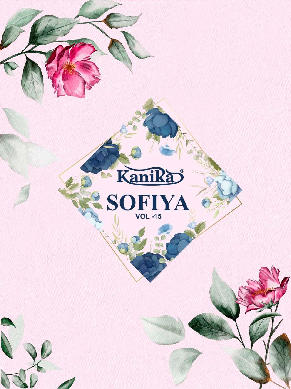 Kanika Sofiya Vol-15 series 15001-15012 Pure Cotton Printed readymade suit