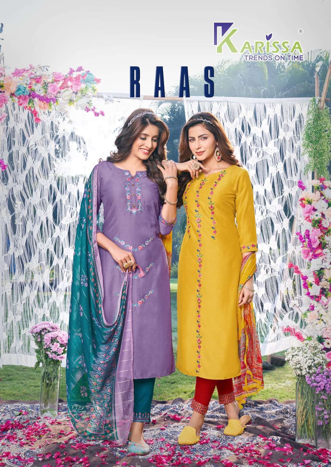 karissa raas series 1201-1206 premium viscose readymade suit