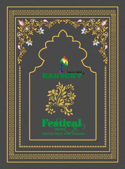 Kauvery Festival Vol-9 series 9001-9016 pure cotton readymade suit