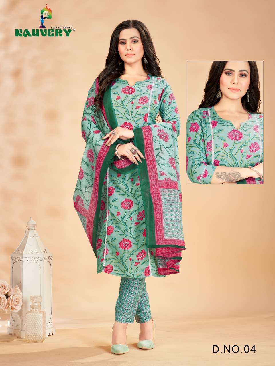 Kauvery Libas Vol-1 series 01-12 Soft Lawn Cotton readymade suit
