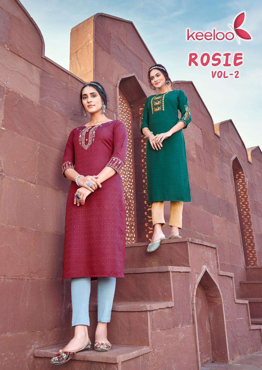 keeloo rosie vol 2 series 2001-2006 viscose dobby kurti 