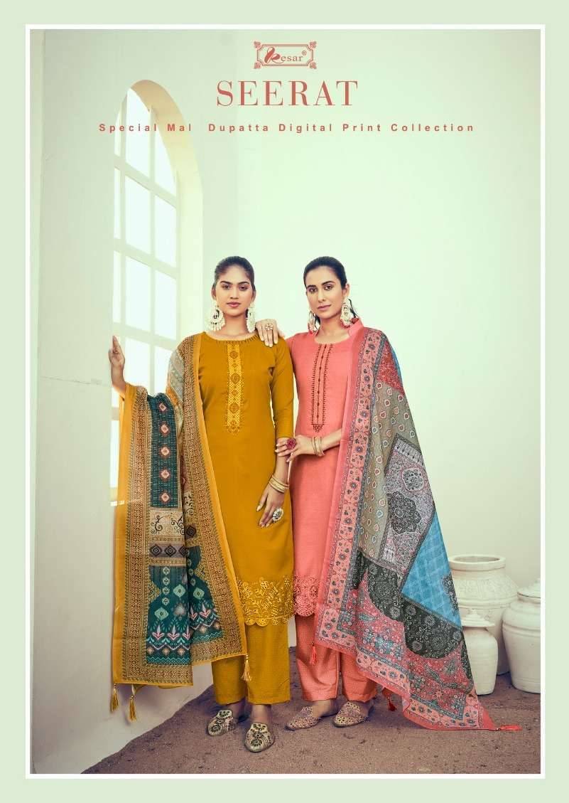 kesar seerat series 157001-157006 pure lawn cotton suit 