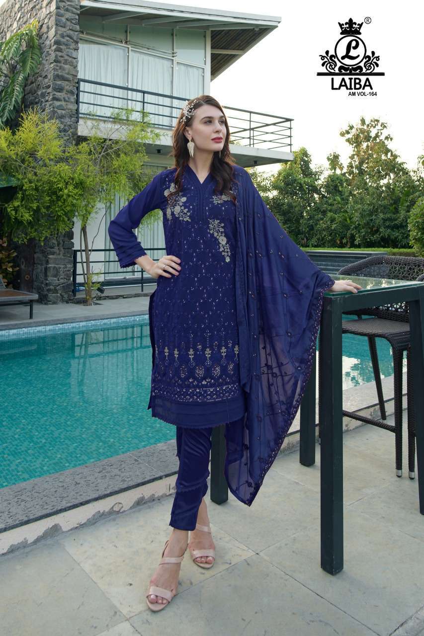 laiba am vol 164 Pure georgette readymade suit 