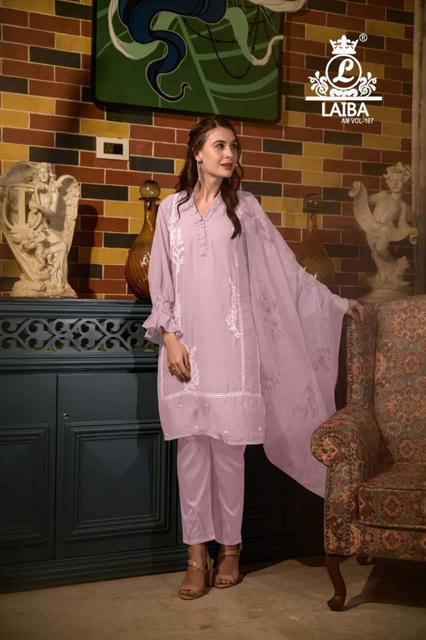 laiba am vol 167 pure georgette readymade suit 