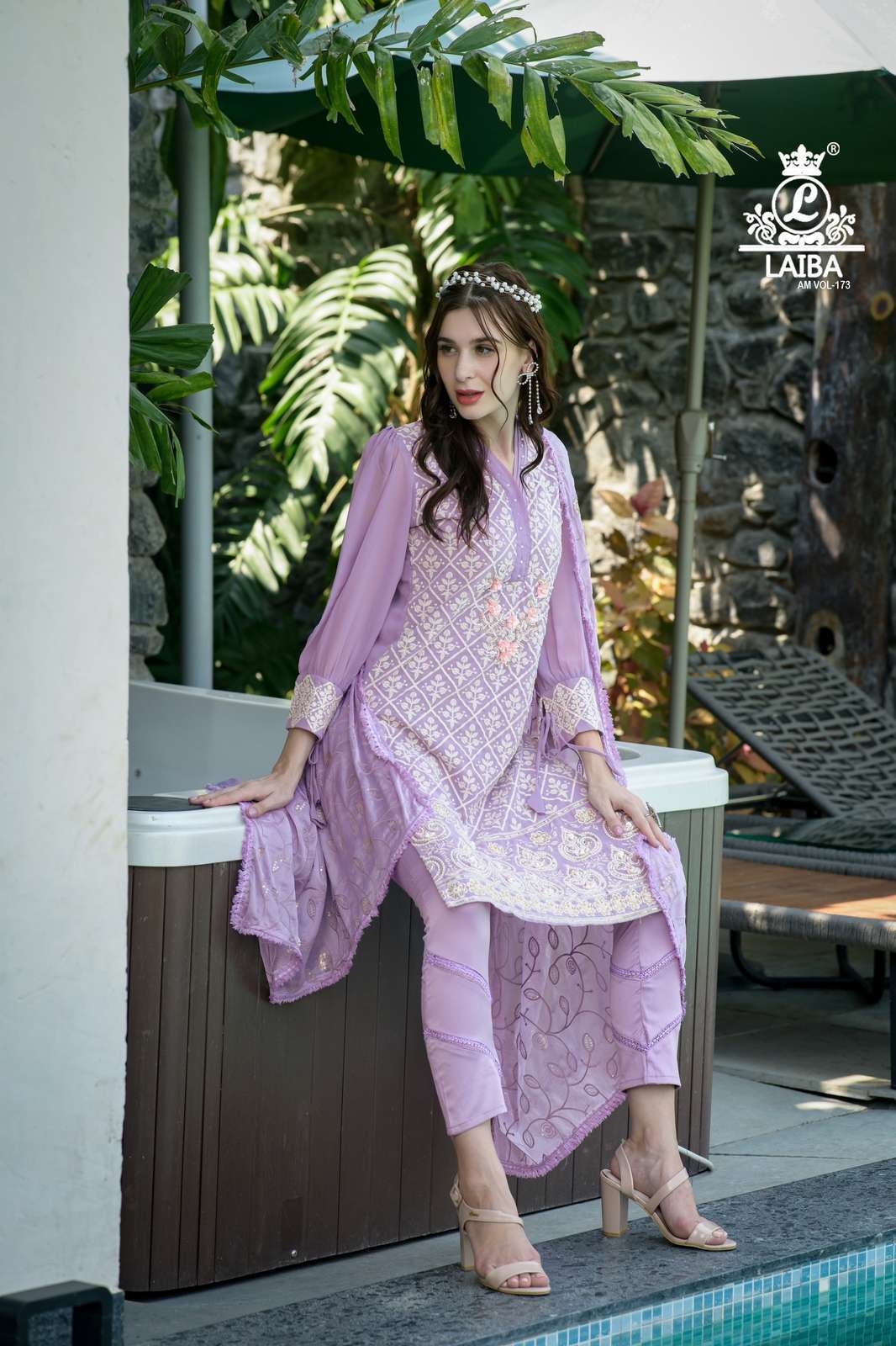 laiba am vol 173 Pure Georgette readymade suit 