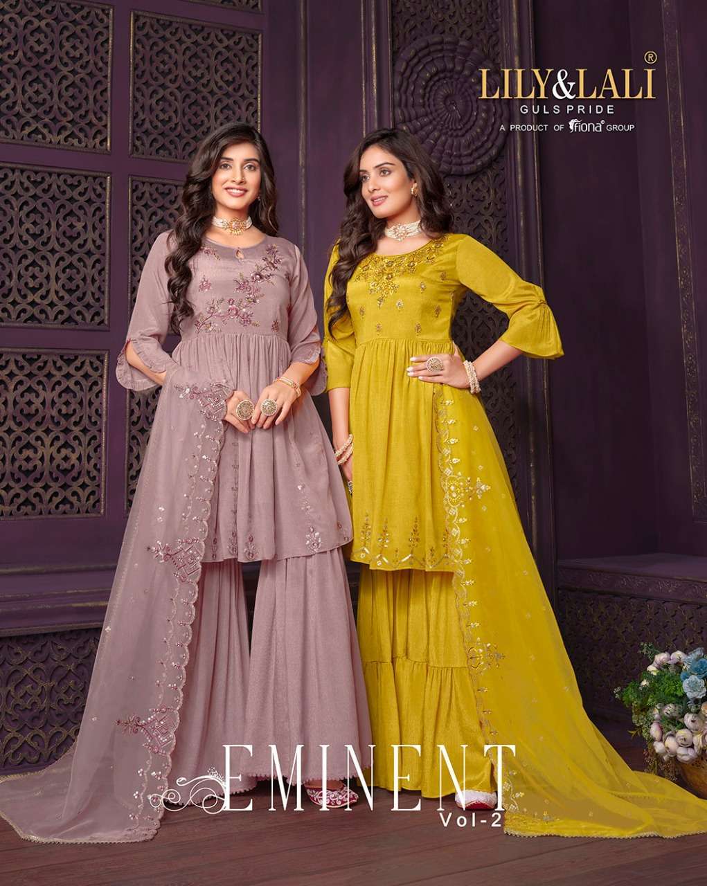 lily & lali eminent vol 2 series 10161-10166 Pure Chinnon Chiffon suit
