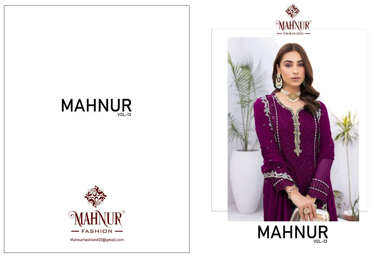 mahnur M-11003 designer heavy georgette suit s