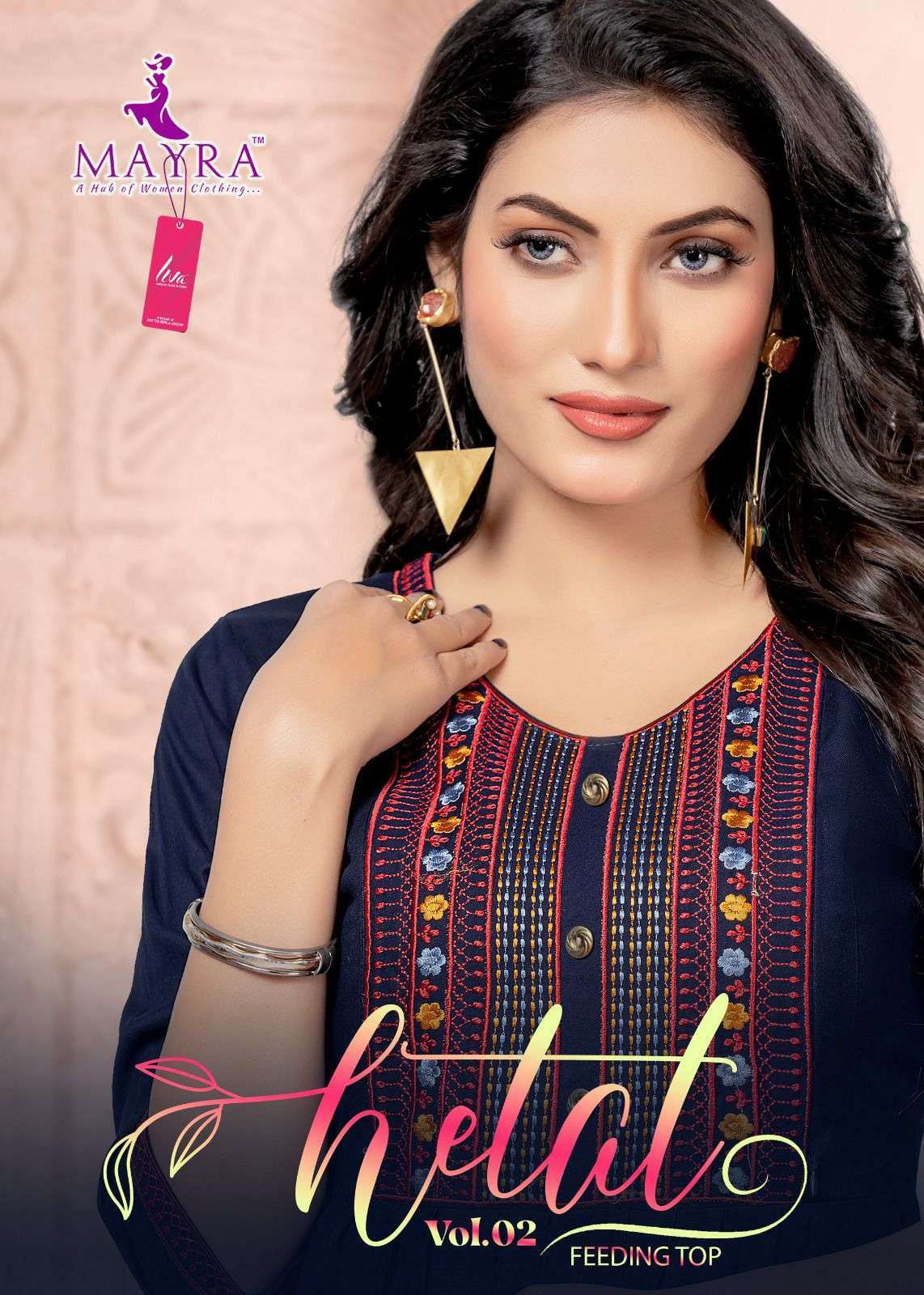 mayra hetal vol 2 series 80101-80108 Reyon 14 kg kurti