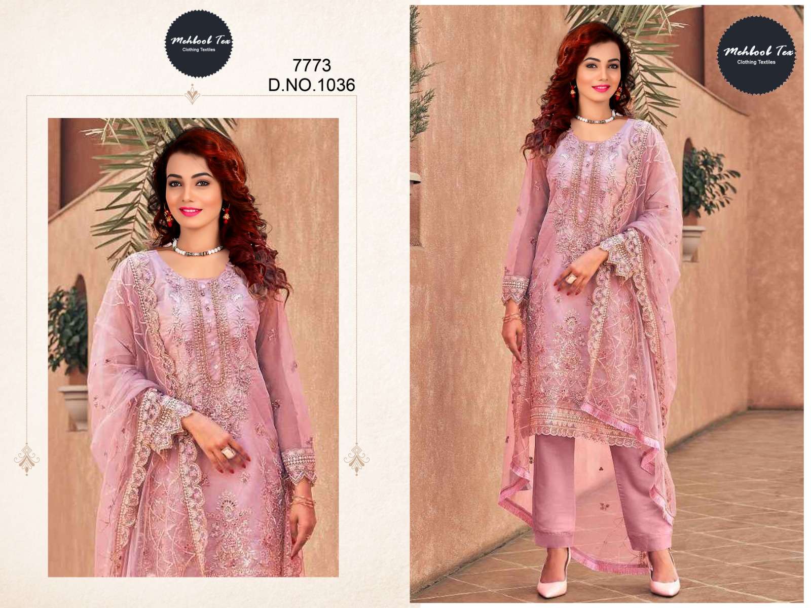 mehboob tex razzo vol 2 series 1036 designer organza suit 