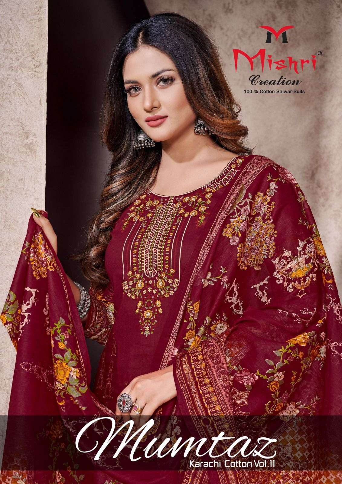 mishri creation mumtaz vol 11 series 11001-11006 cotton suit