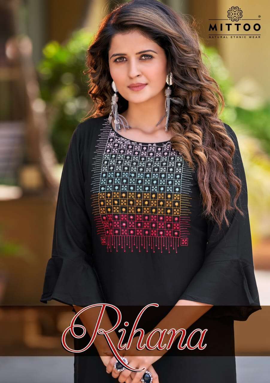 mittoo rihana series 6001-6006 Heavy Rayon kurti