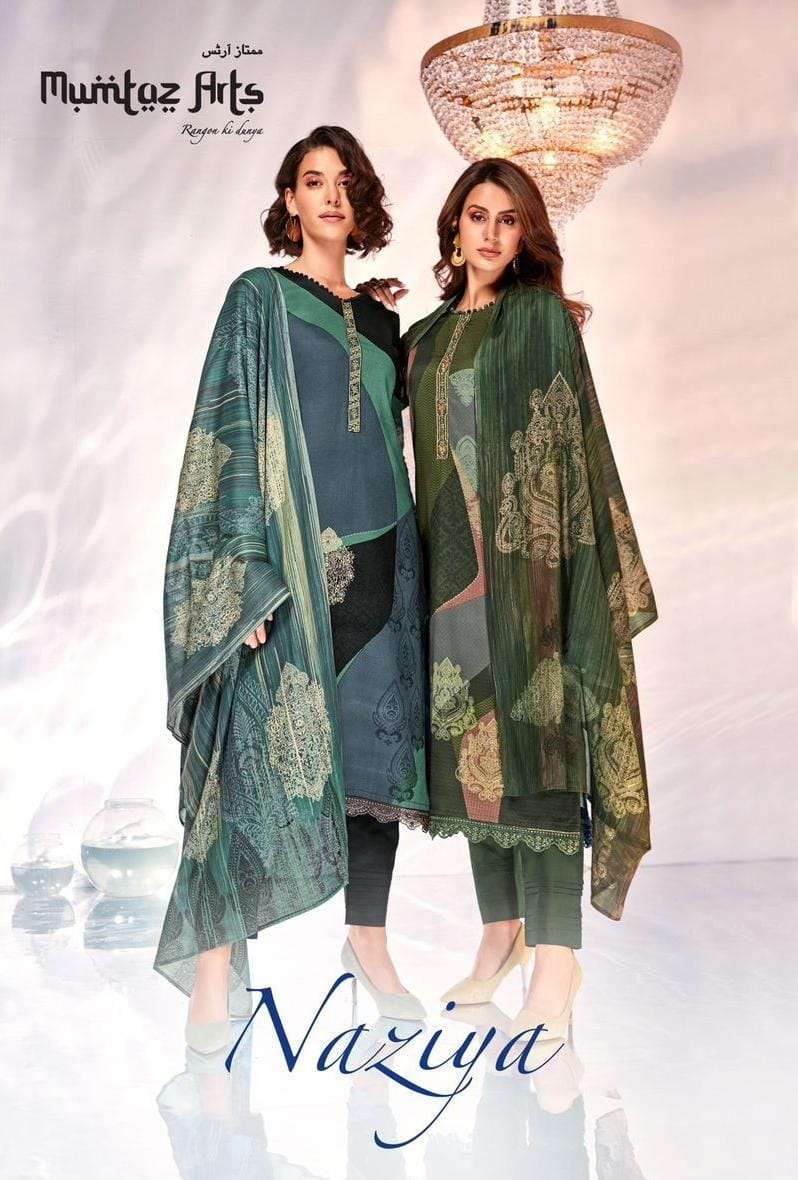 mumtaz arts naziya series 2001-2008 Pure Jam Satin suit