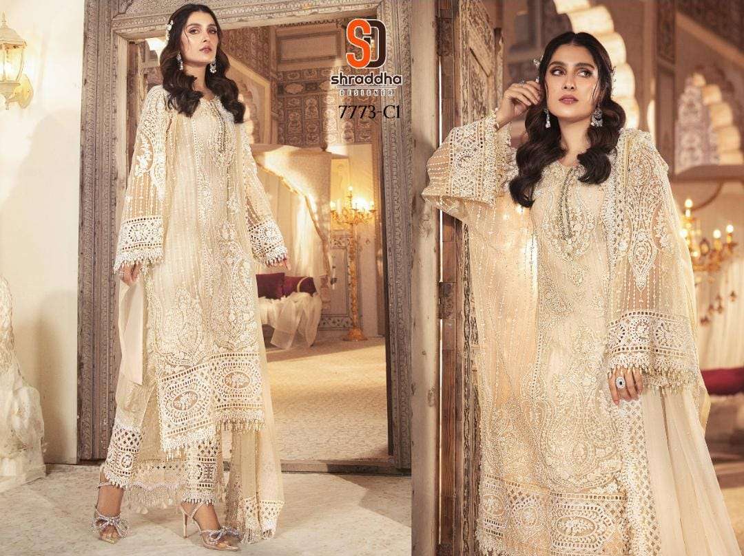 mushq SD-7773 heavy faux georgette suit 