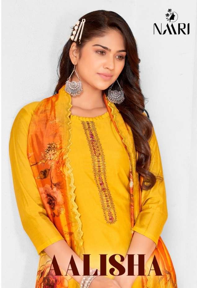 Naari aalisha series 5001-5004 Pure silk suit
