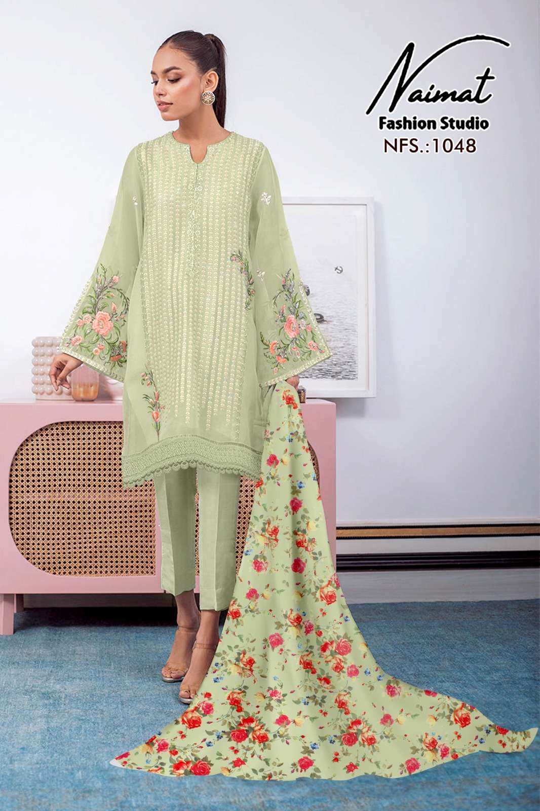 naimat nfs-1048 designer pure faux suit 