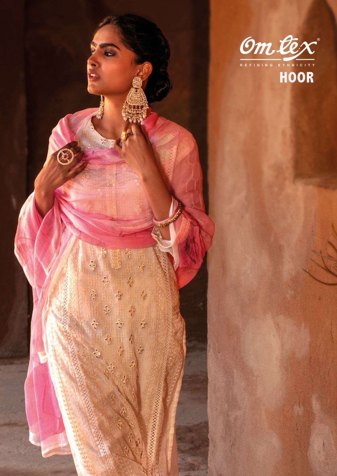 omtex hoor series 1361 pure chiffon suit 