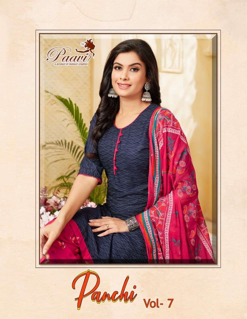 paavi panchi vol 7 series 7001-7008 heavy rayon readymade suit 