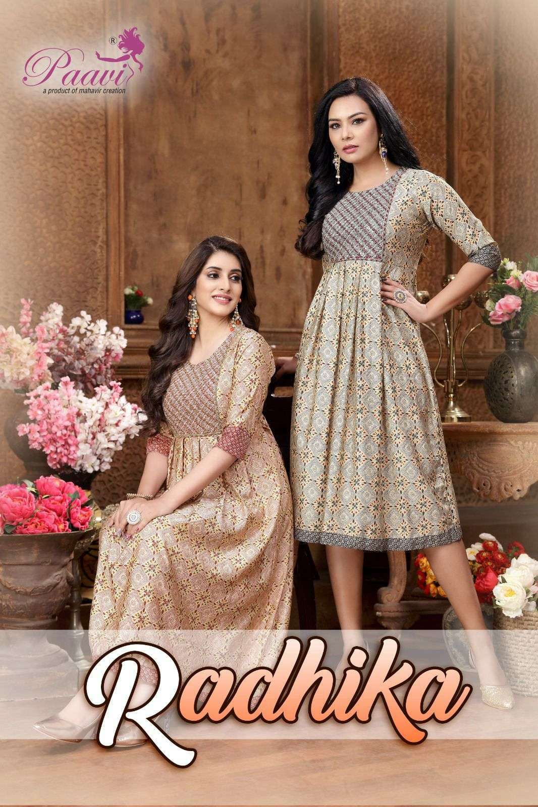 paavi radhika series 1001-1010 heavy modal kurti 