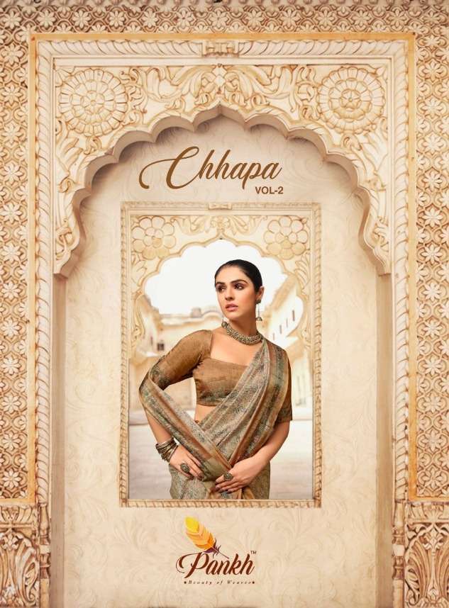 pankh chhapa vol 2 series 3401-3413 Chappa Silk saree