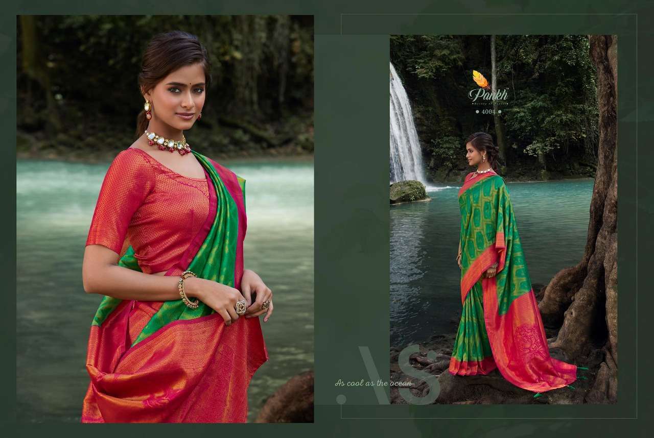 pankh parampara vol 4 series 4001-4013 Soft Kanjiveram silk saree