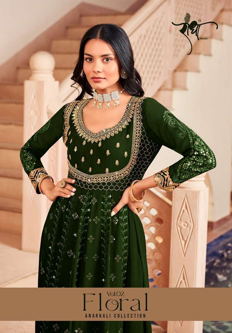 radha floral vol 2 series 1011-1014 georgette suit 