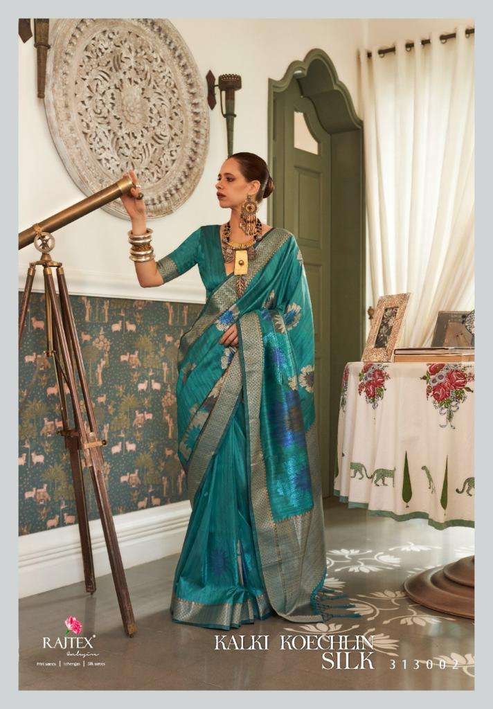 rajtex kalki koechlin silk series 313001-313006 weaving silk saree 