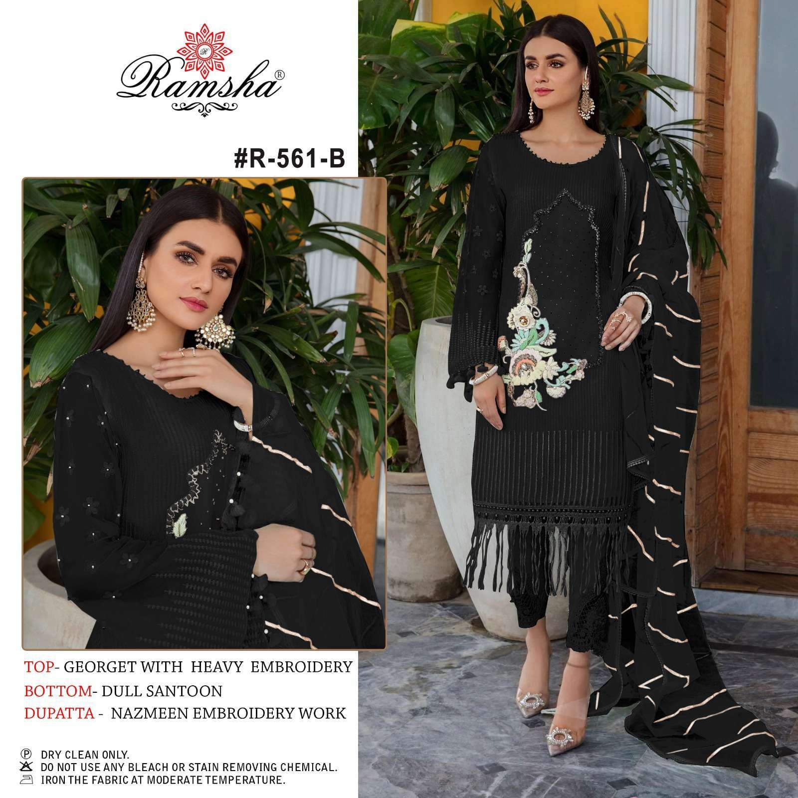 ramsha R-561 nx georgette embroidery suit 