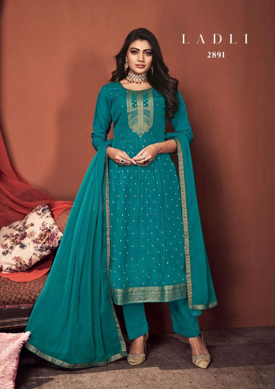 rang ladli series 2891-2894 pure natural crape suit 