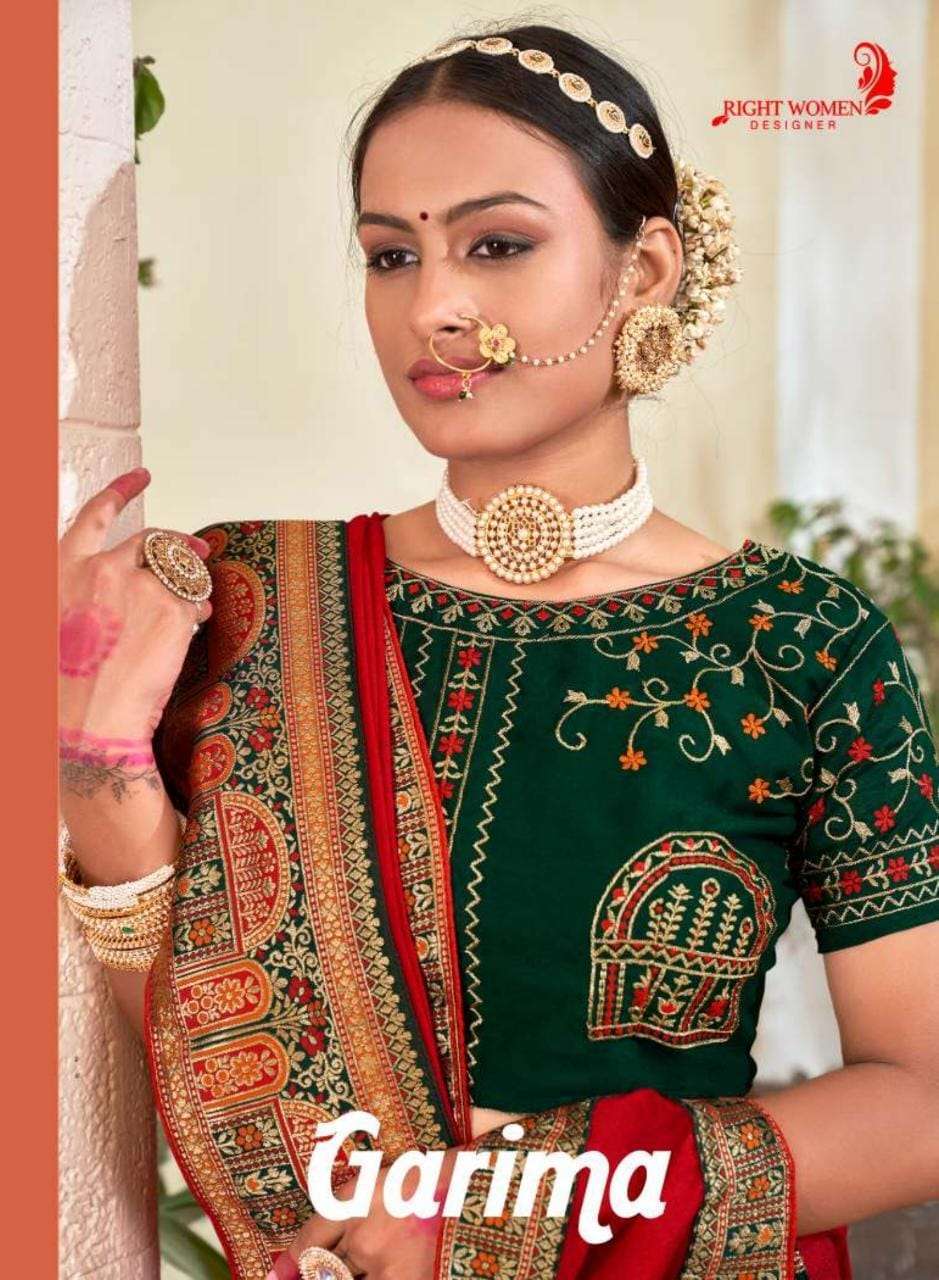 right women garima series 81761-81768 vichitra work saree