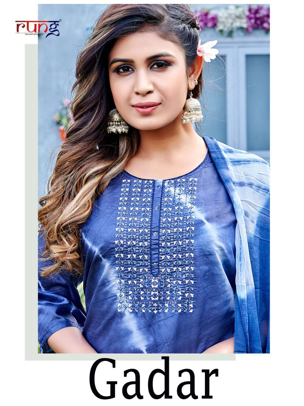 rung gadar series 1001-1008 chanderi silk readymade suit 