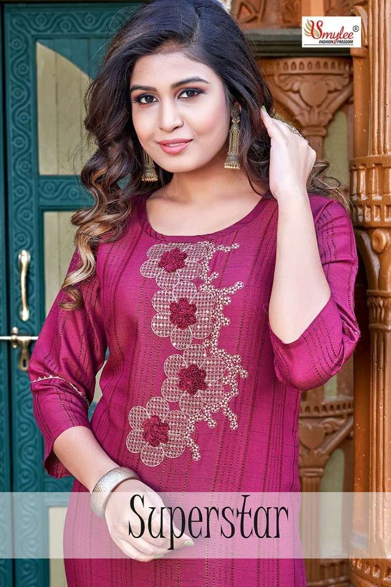 rung superstar series 1001-1008 heavy rayon kurti 