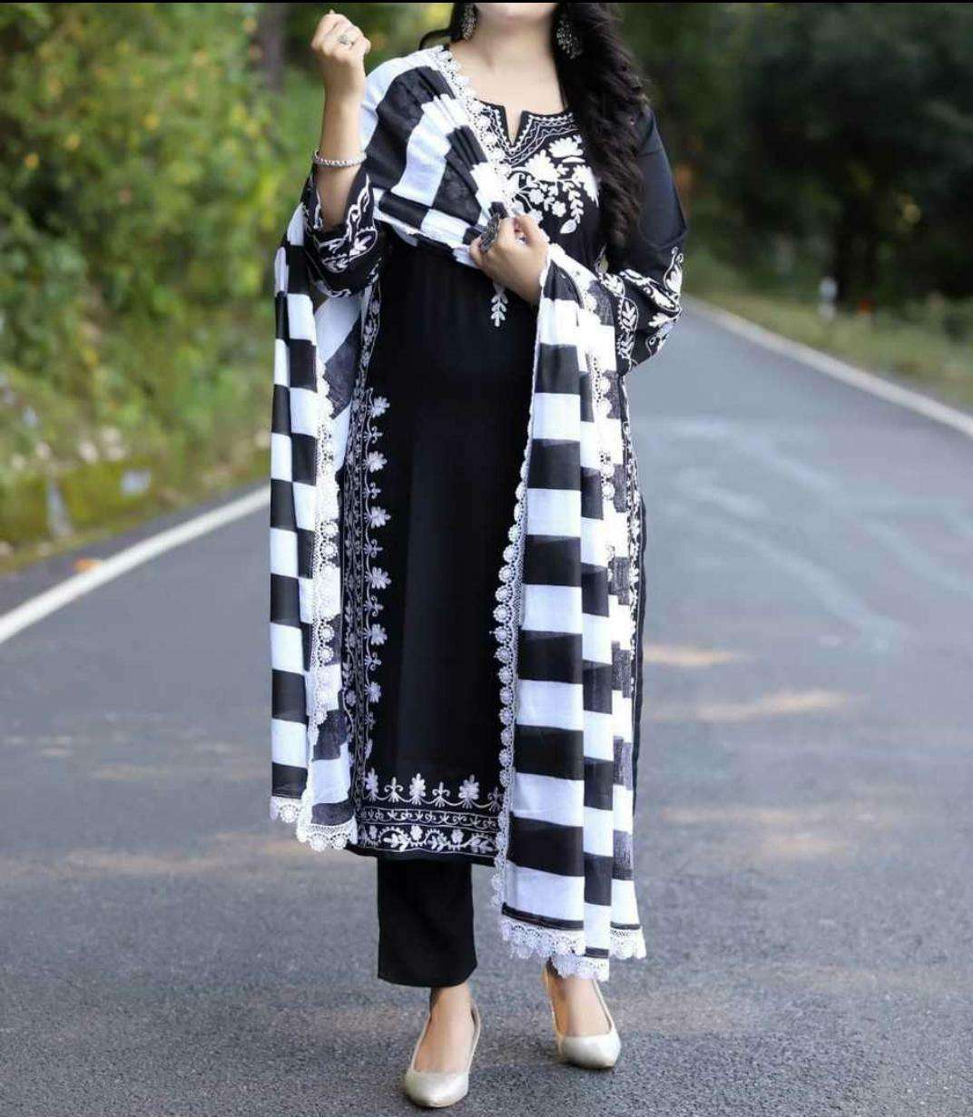 sabya saachi-52 designer faux georgette suit 