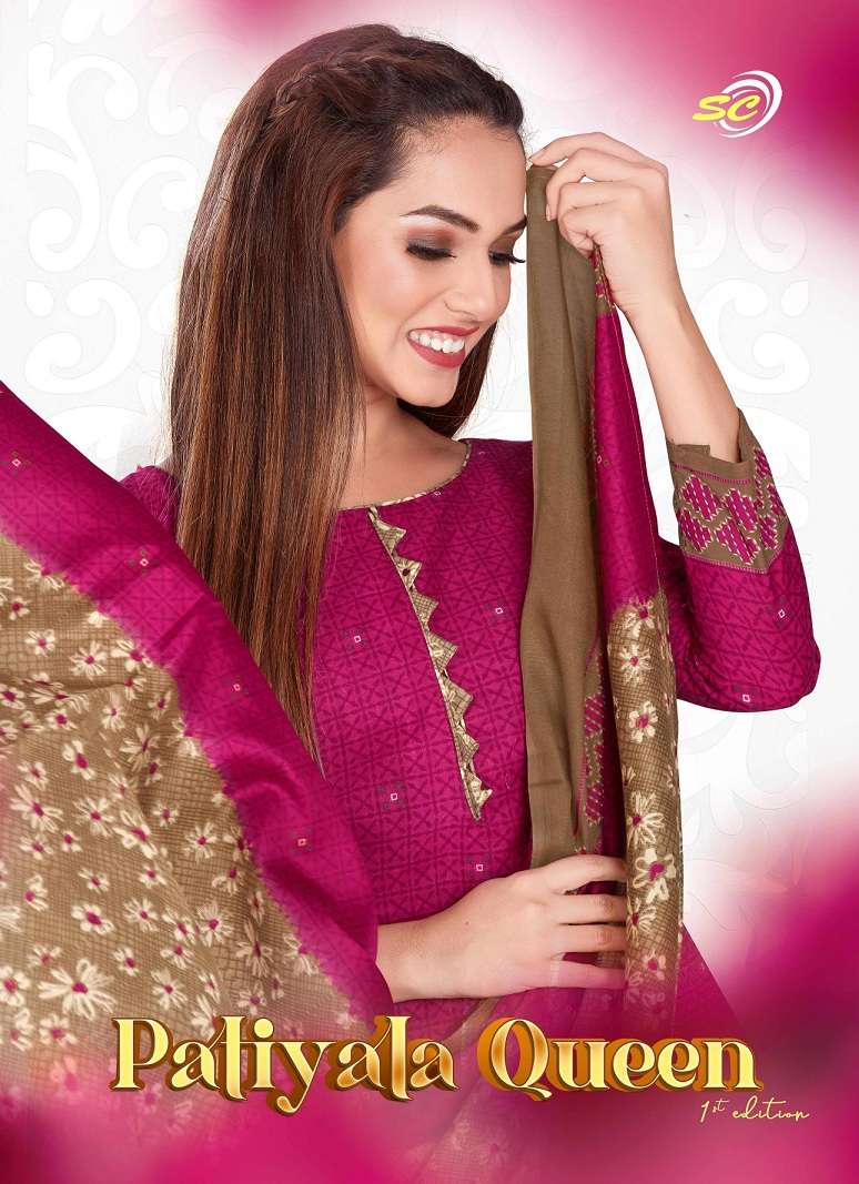 Sc Patiyala Queen Vol-1 series 1001-1012 indo cotton suit 