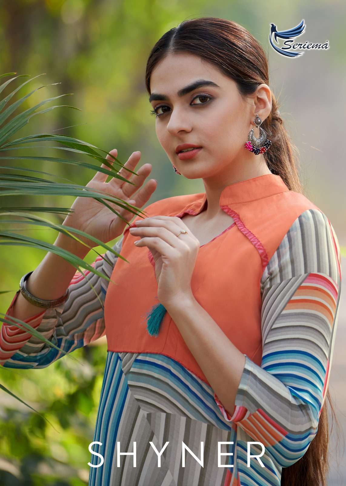 seriema kumb shyner series 1198-1203 georgette kurti 