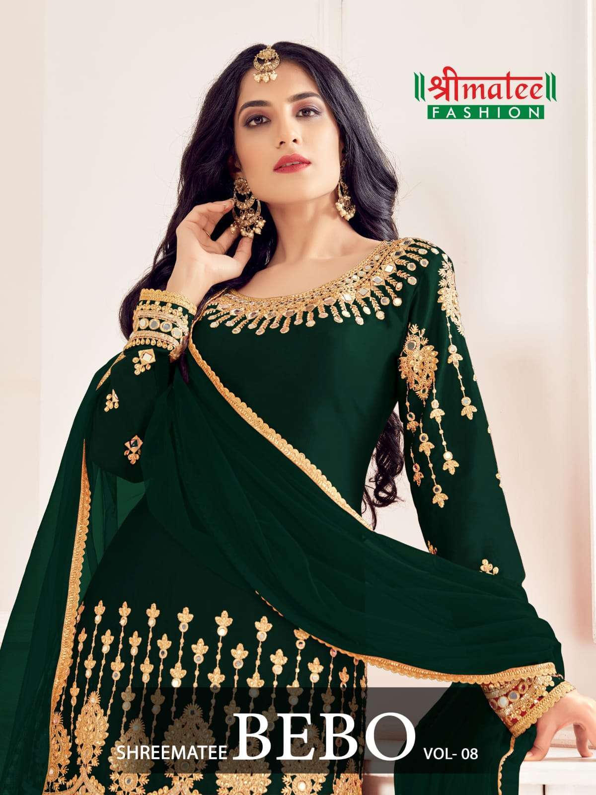 shreematee fashion bebo vol 8 series 8001-8004 soft silk suit 