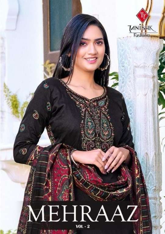 tanishk mehraaz vol 2 series 5201-5208 pure jam cotton suit 
