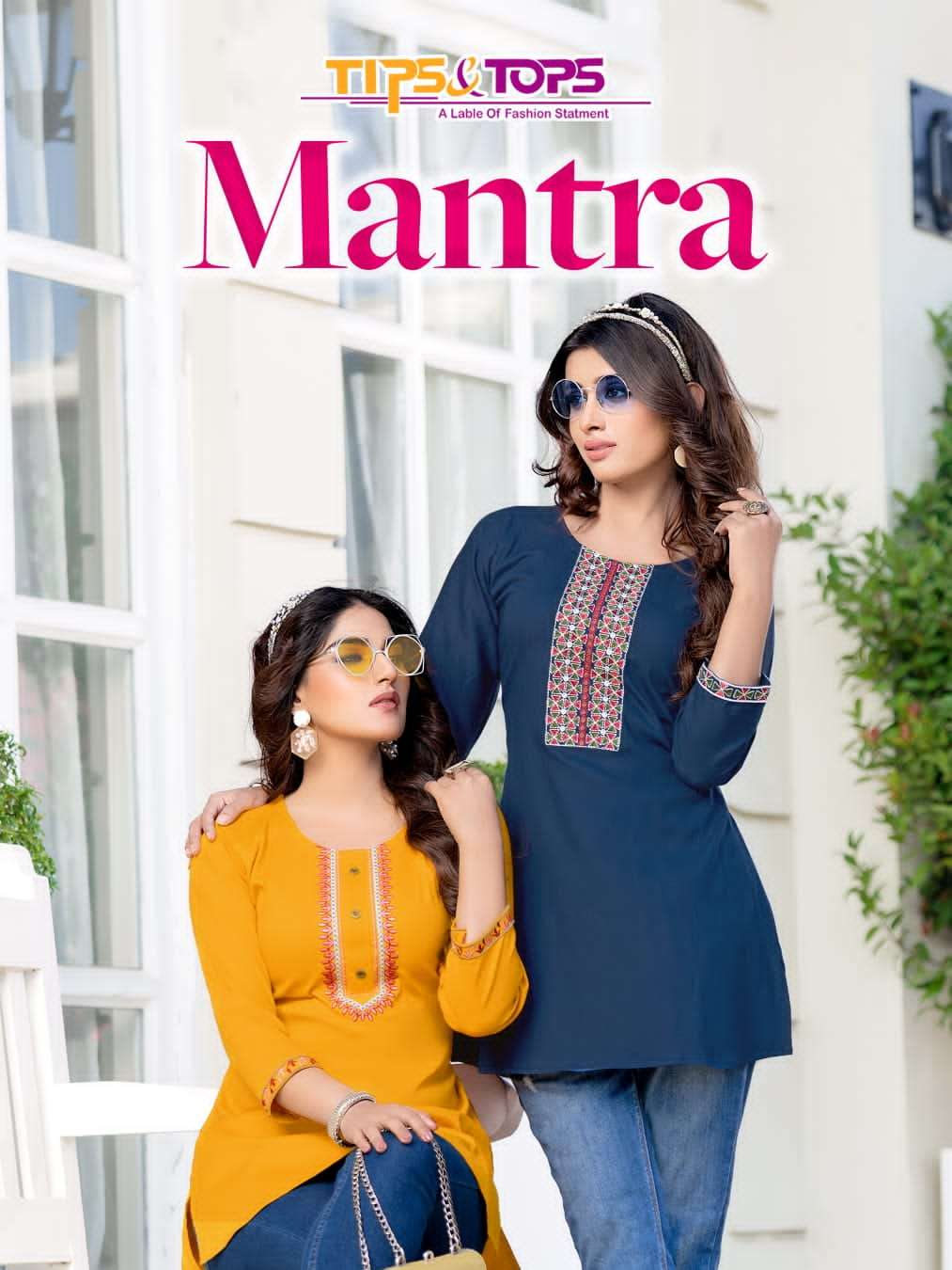 tips & tops mantra series 101-106 heavy rayon lycra kurti 