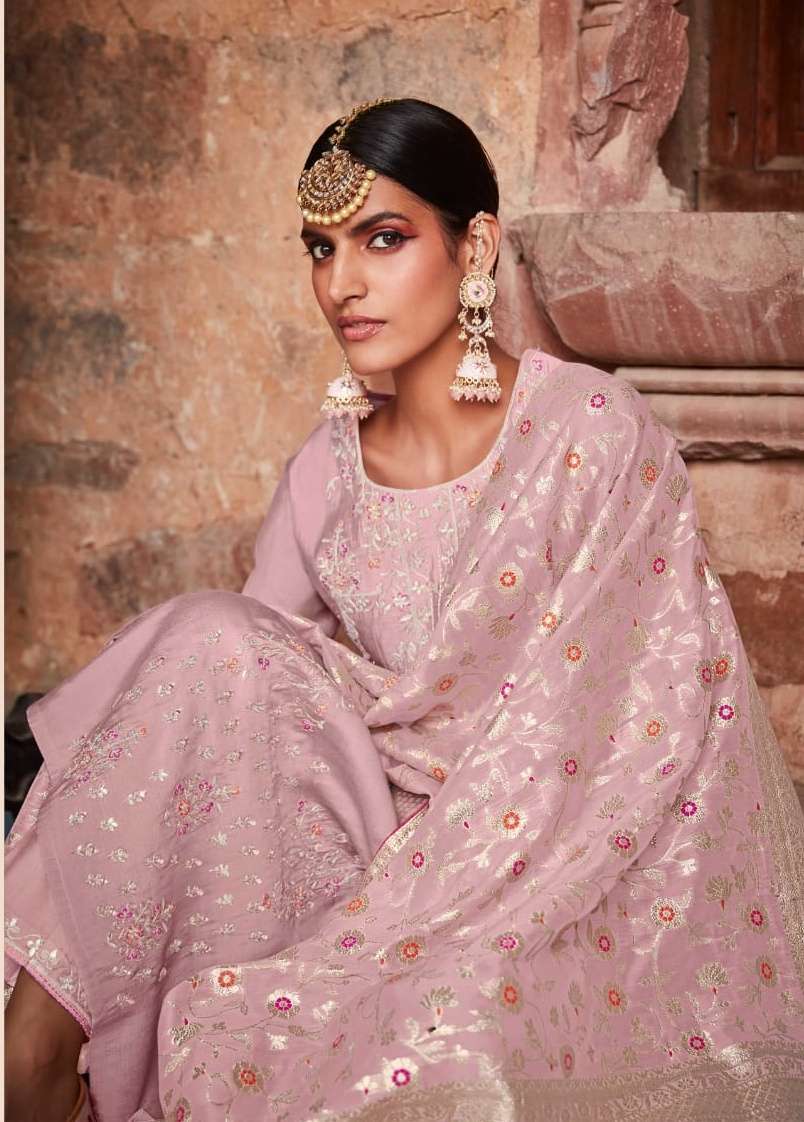 tzu sehrish series 1001-1006 roman silk readymade suit 