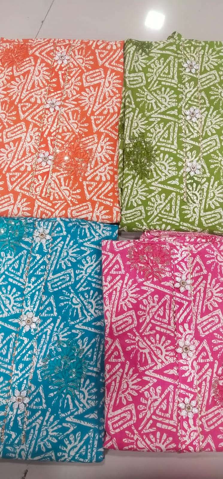 Vastu 4 Matching Pure Cotton Printed suit