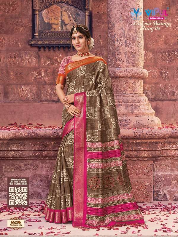 vipul kashmir beauty rang de series 65205-65222 bhaglapuri saree 