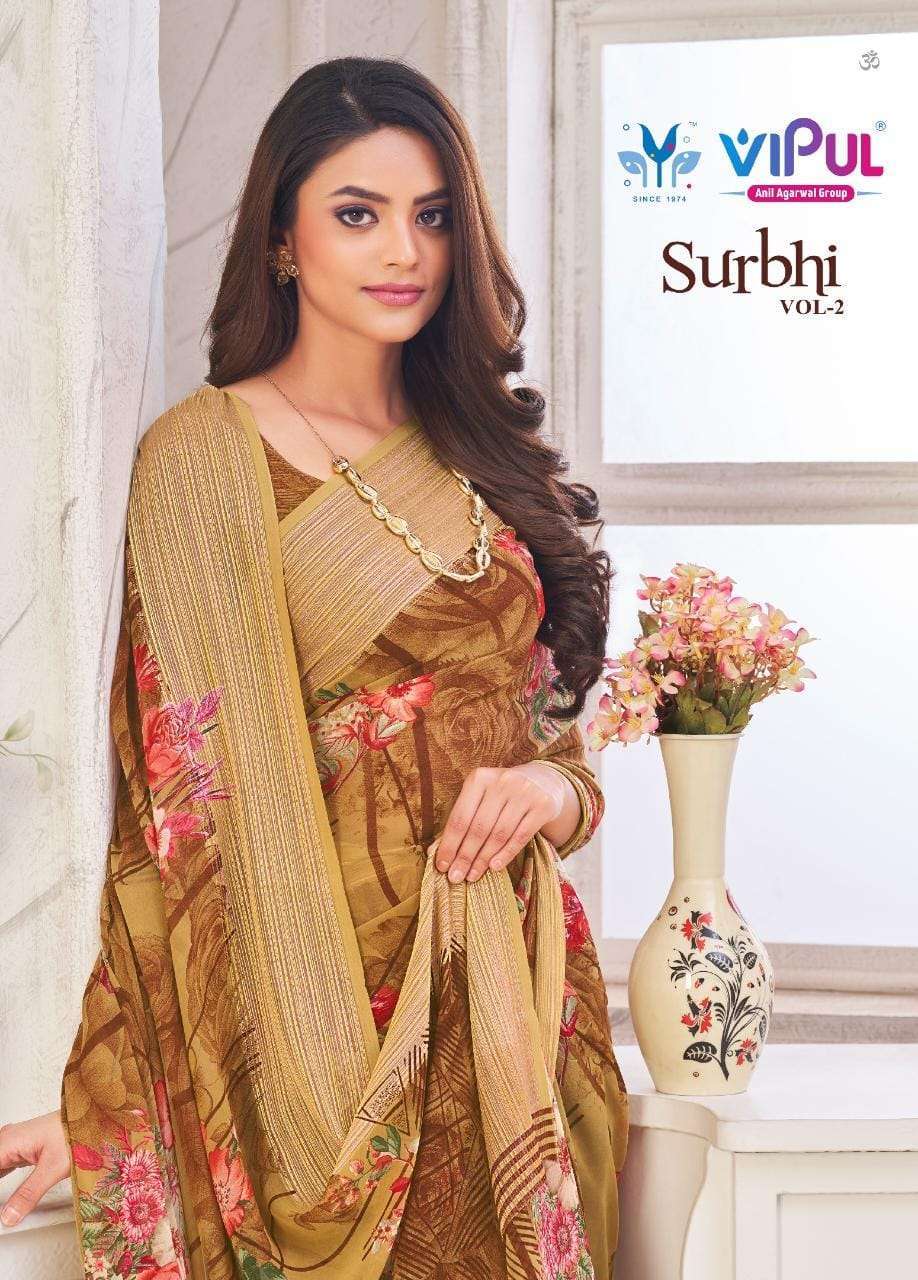 vipul surbhi vol 2 series 64711-64722 georgette saree