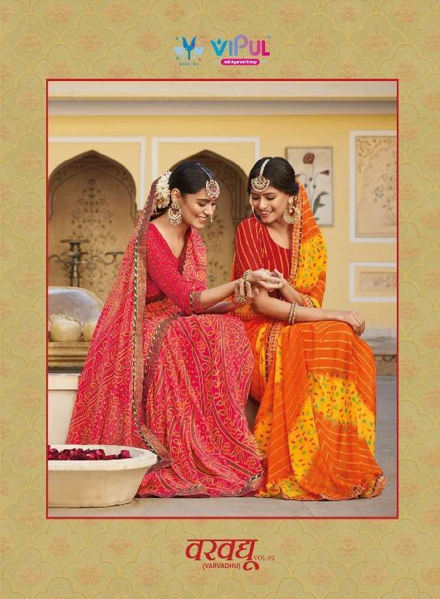 vipul varvadhu vol 2 series 63504-63515 georgette saree