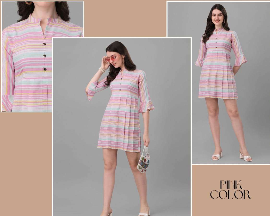 vol-11 top cotton printed tunic