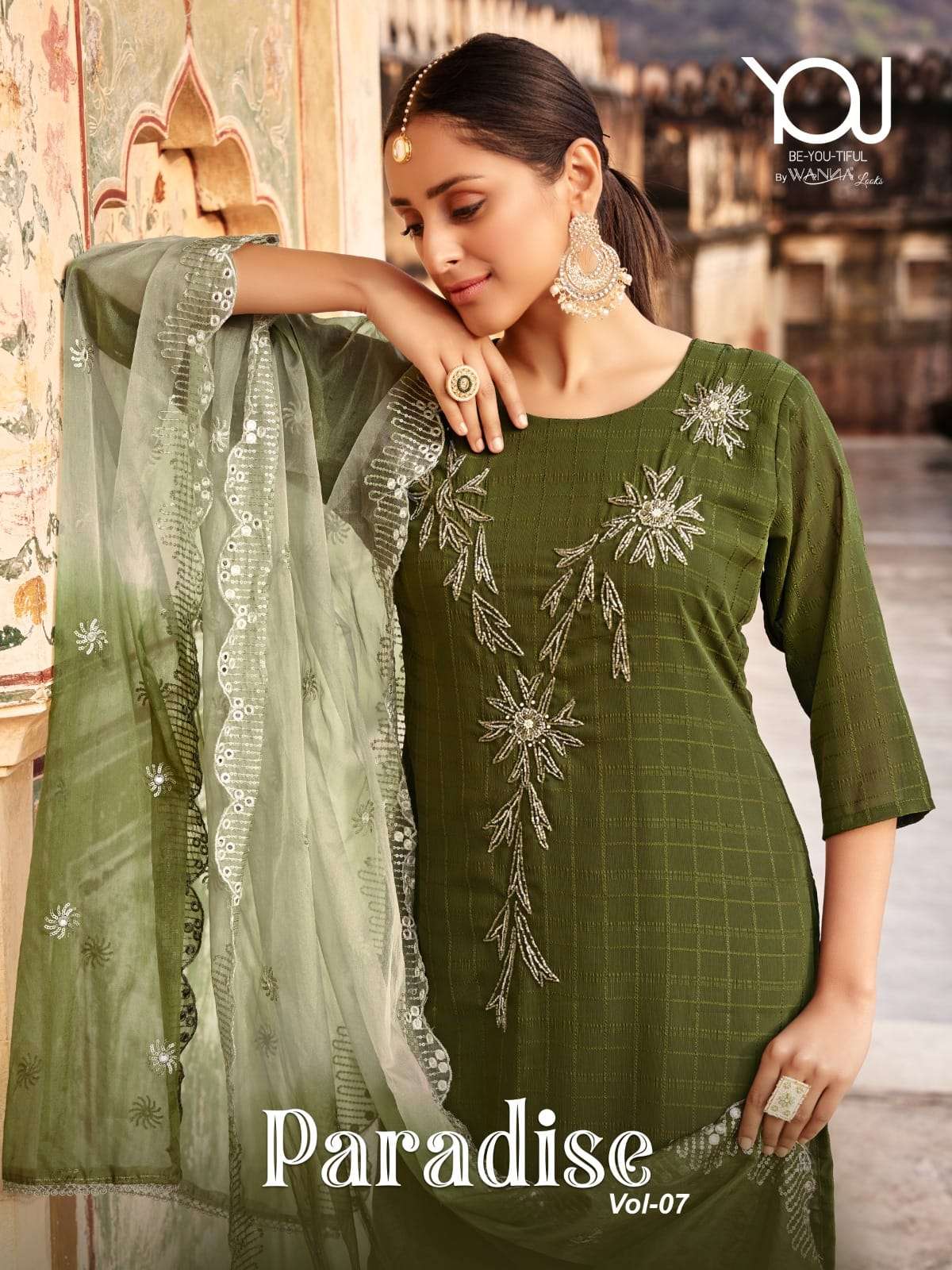wanna paradise vol 7 series 3001-3006 Pure Viscose readymade suit