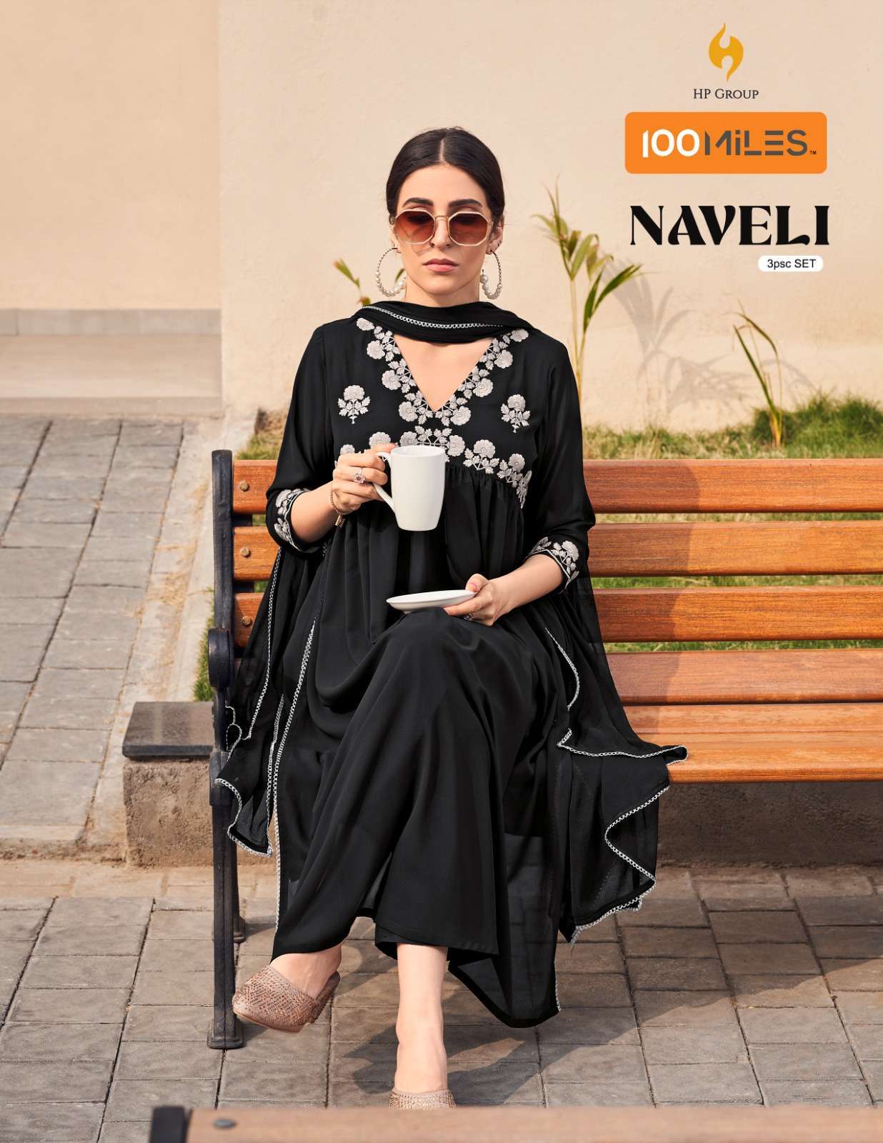 100 miles naveli series 01-04 Premium georgette readymade suit