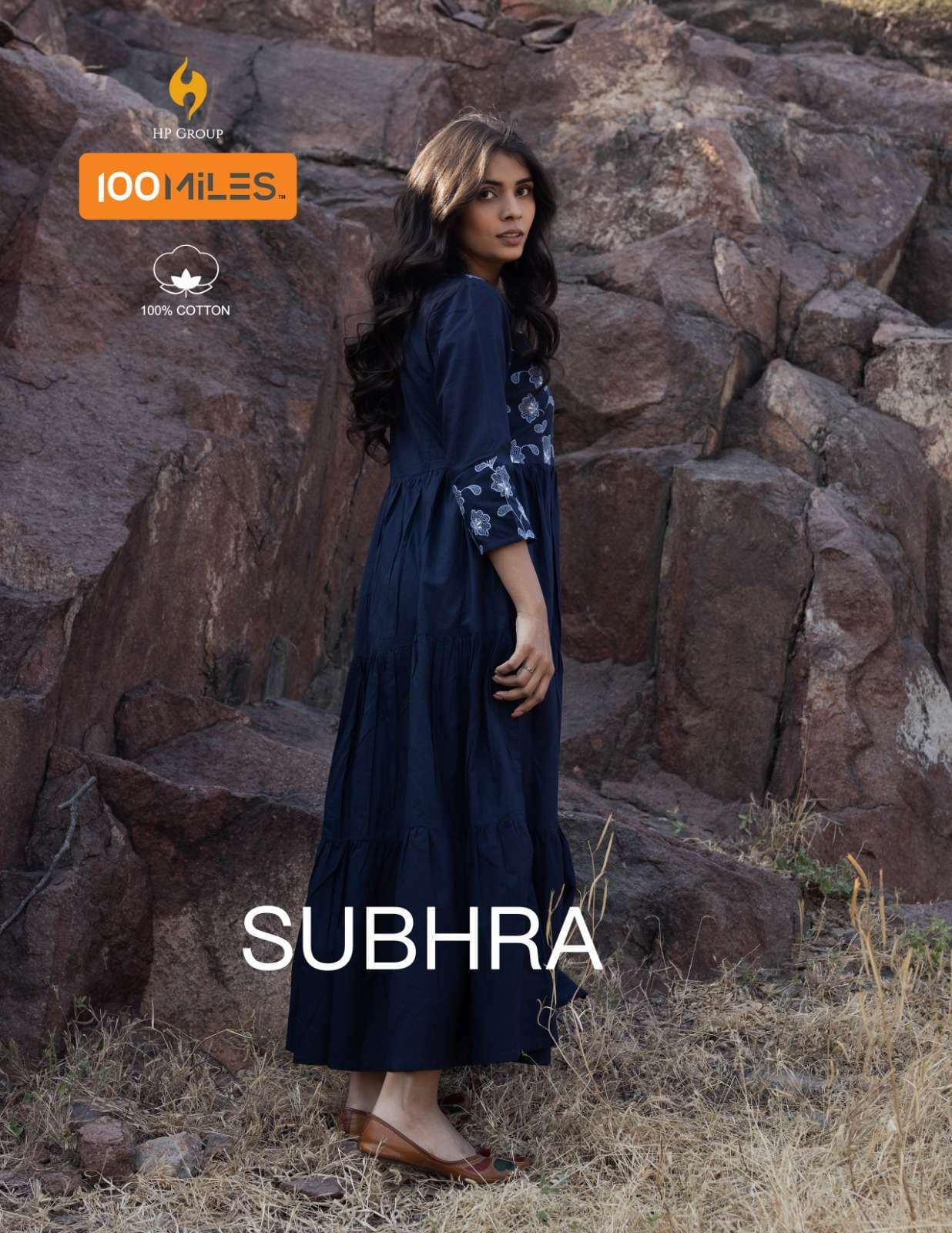 100 miles subhra series 01-04 pure cotton kurti 