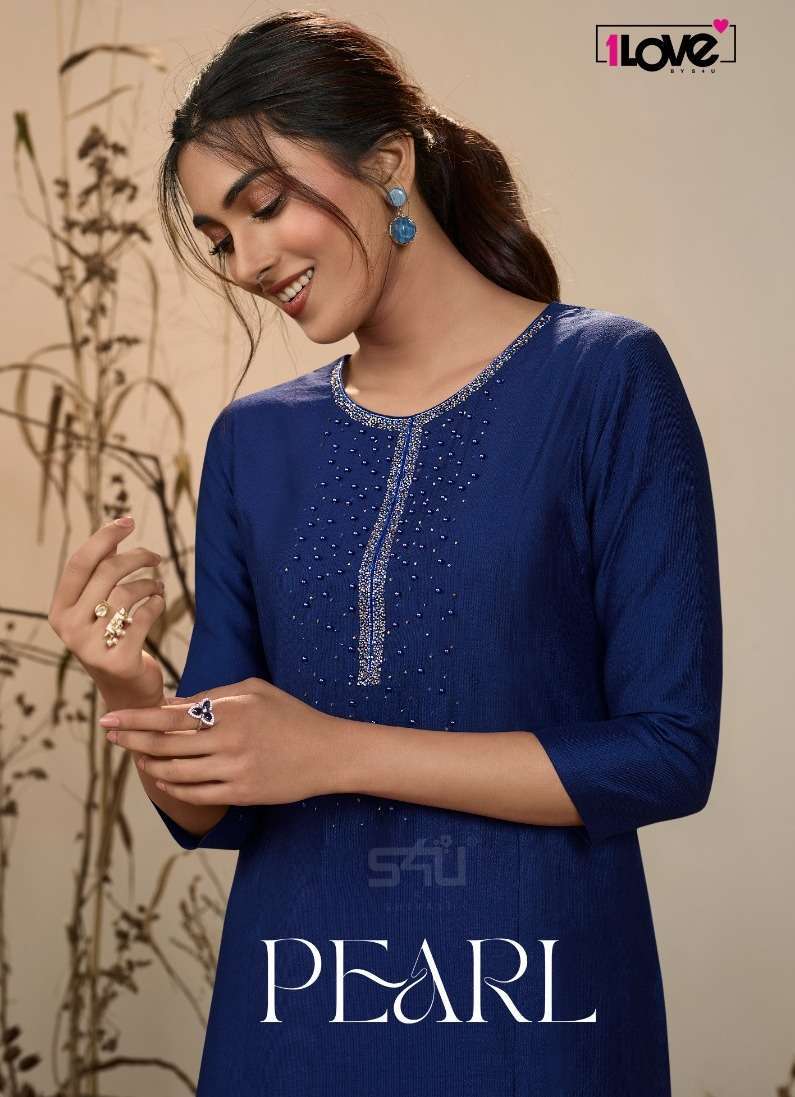 1love s4u pearl series 01-08 liquid Viscose Slub kurti