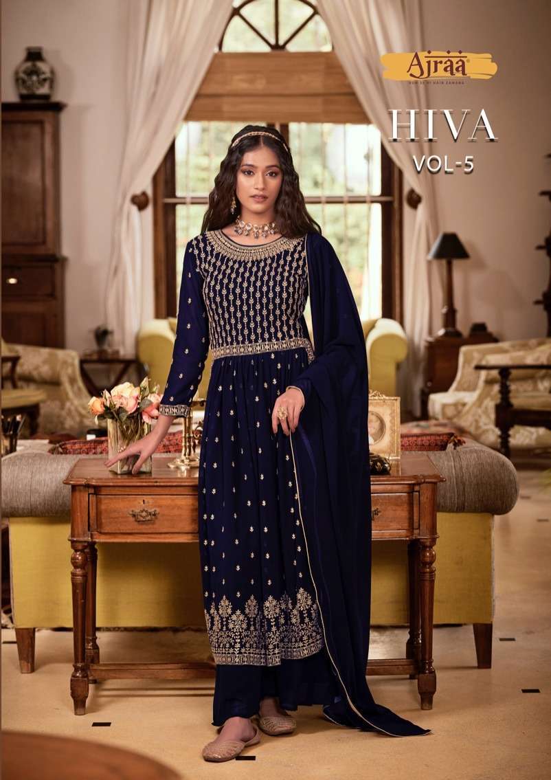 ajraa hiva vol 5 series 51531-51534 real georgette suit 