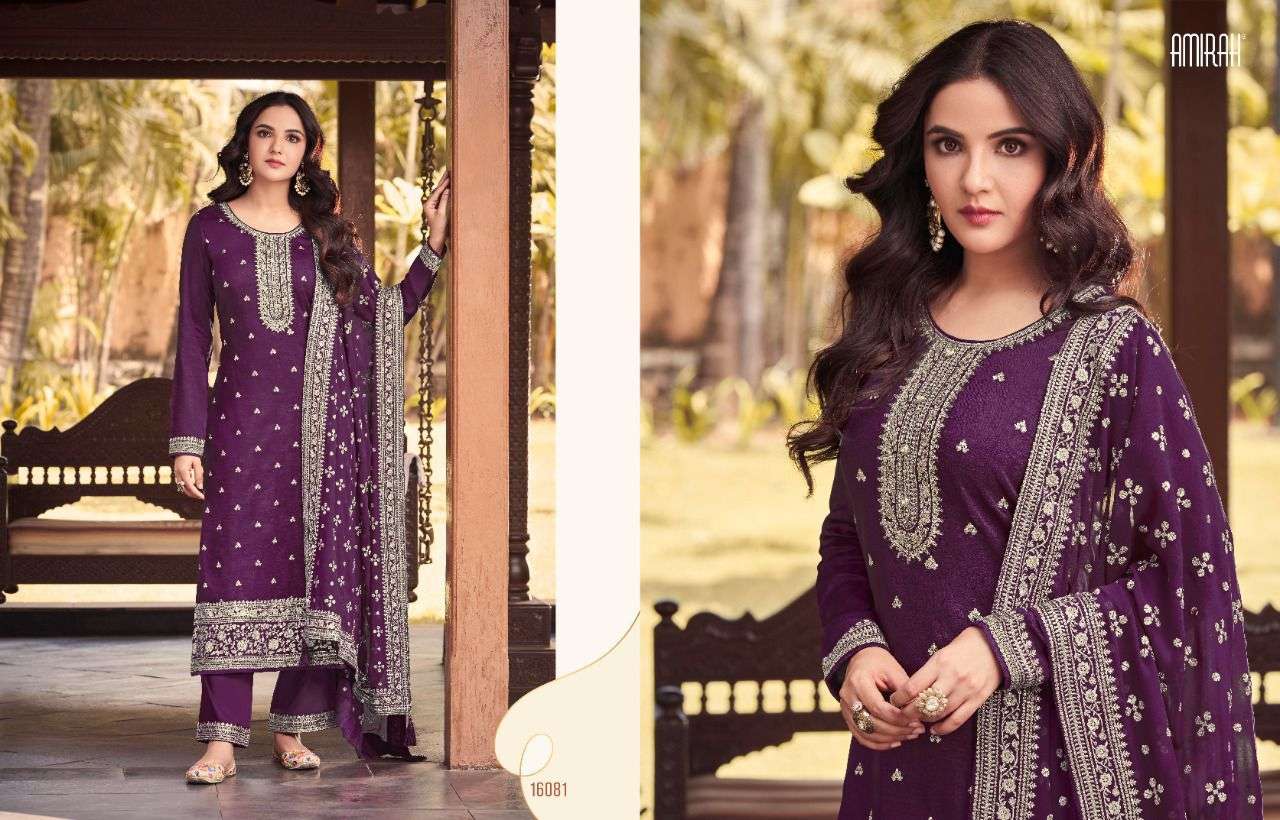 amirah rutaba designer heavy dola silk suit 