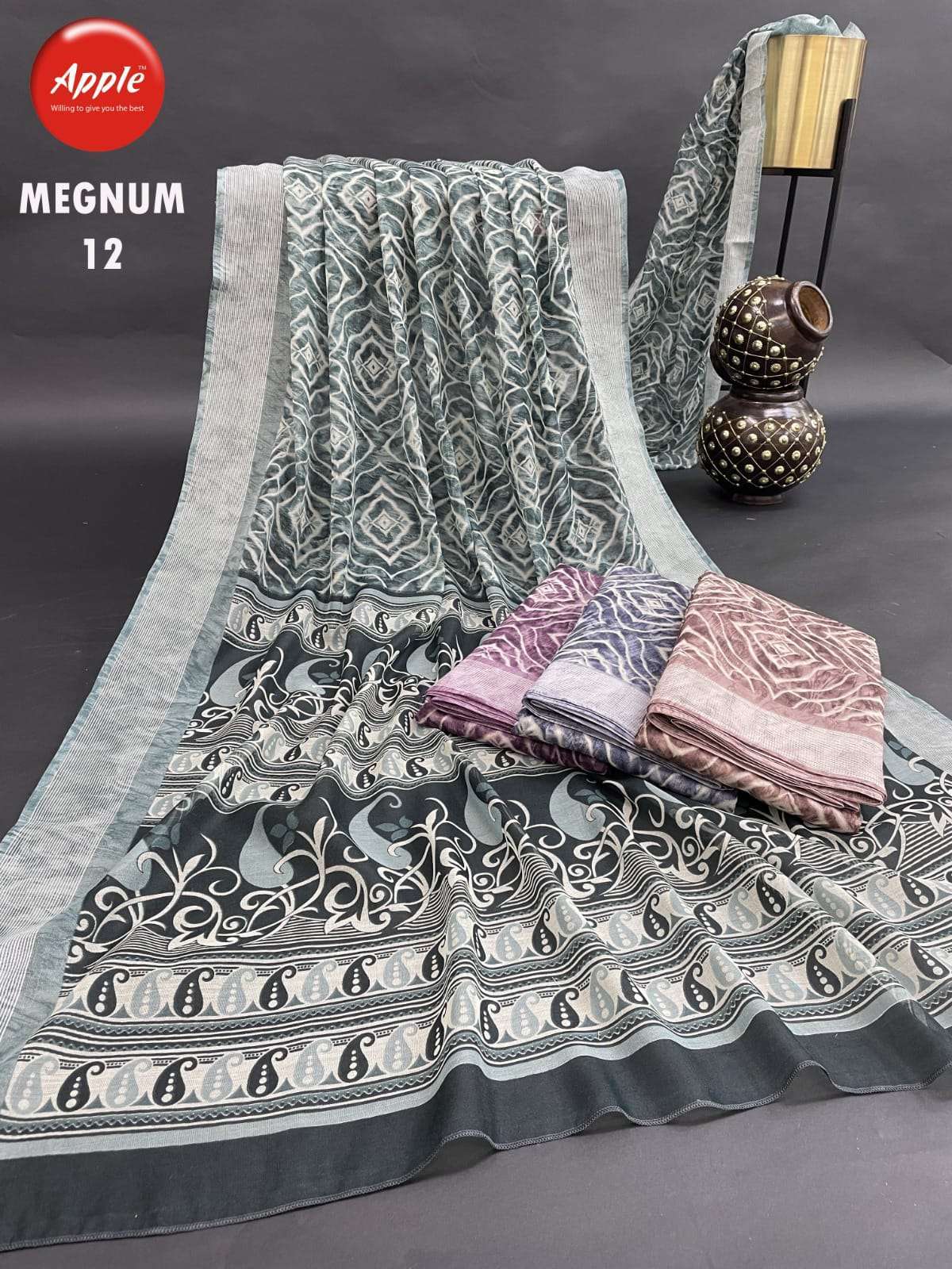 apple Megnum 09 To 16 Cotton Silk saree